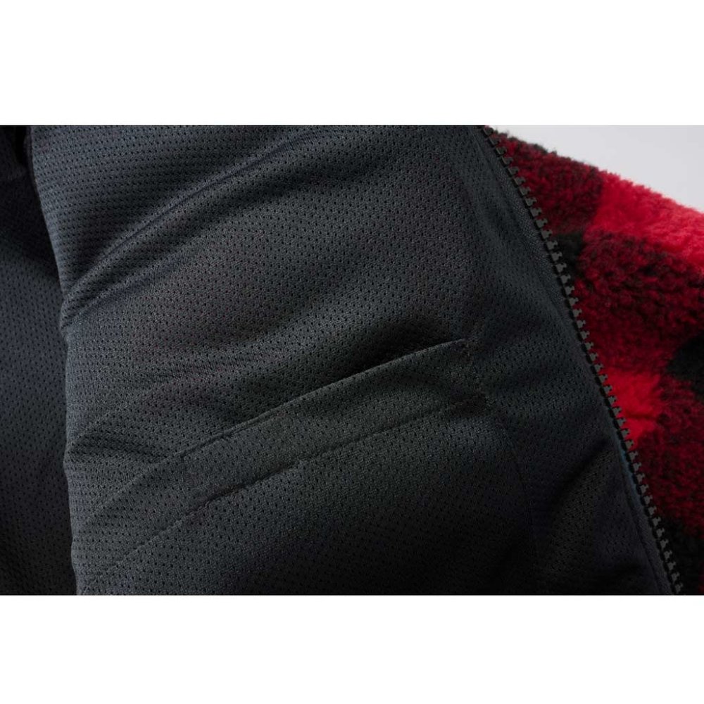 Brandit Teddyfleece Worker Rood-Zwart jacket Heren