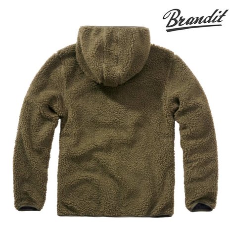 Brandit Teddyfleece Worker Olijf Pullover Heren