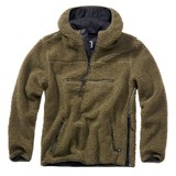 Brandit Teddyfleece Worker Pullover Olijf Sweater Brandit Teddyfleece Worker Pullover Olijf Sweater