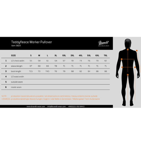 Brandit Teddyfleece Worker Zwart-Grijs Pullover Heren