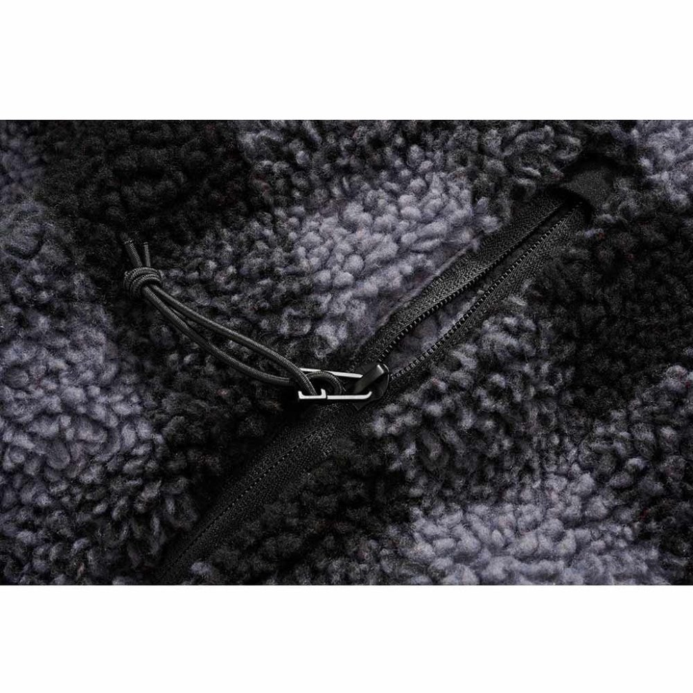 Brandit Teddyfleece Worker Zwart-Grijs Pullover Heren