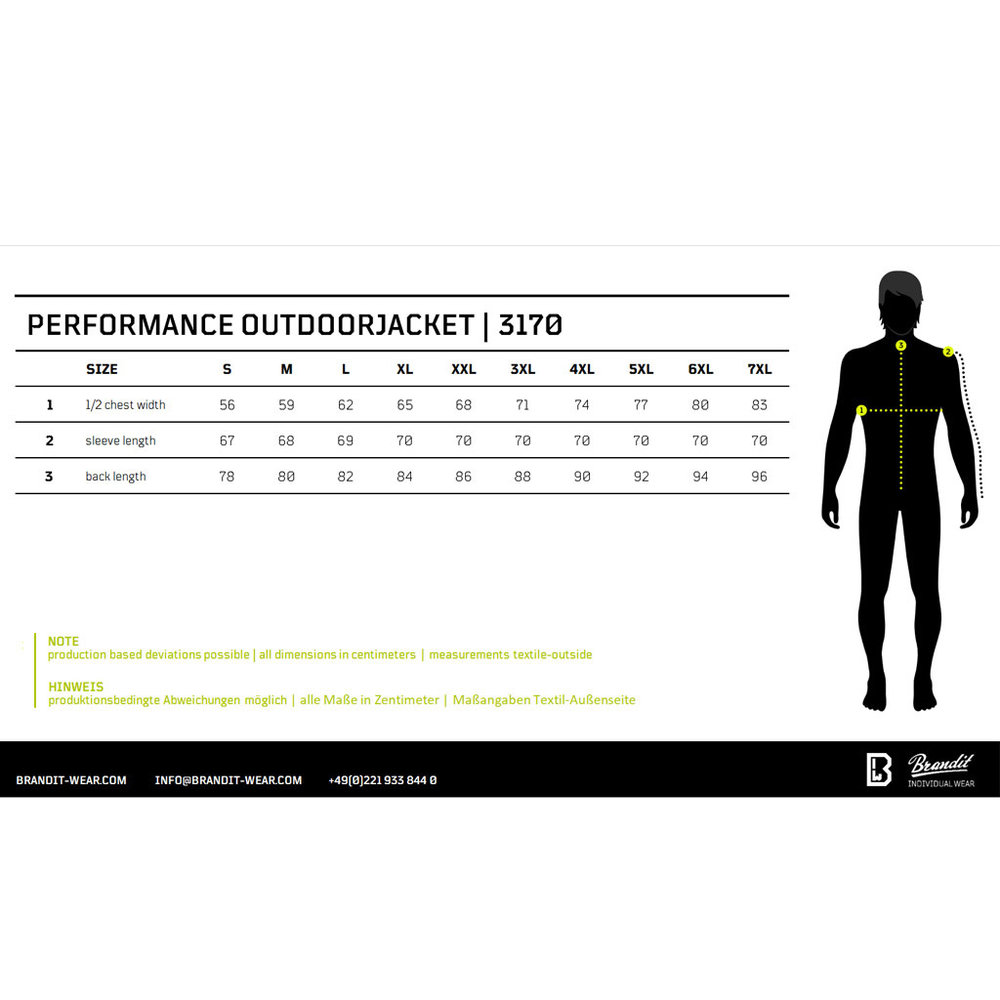 Brandit Performance Olive Outdoorjas Heren