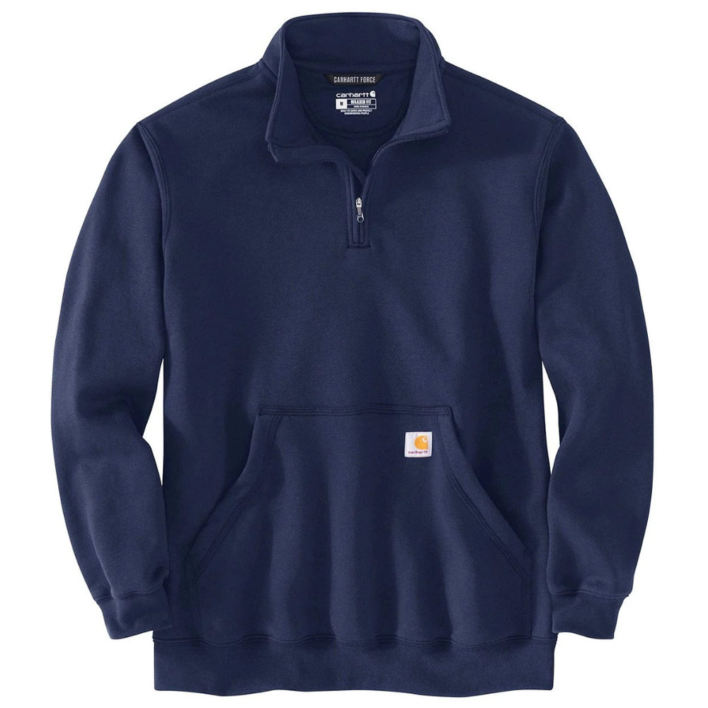 Carhartt Quarter-Zip New Navy Sweatshirt Heren Carhartt Quarter-Zip New Navy Sweatshirt Heren