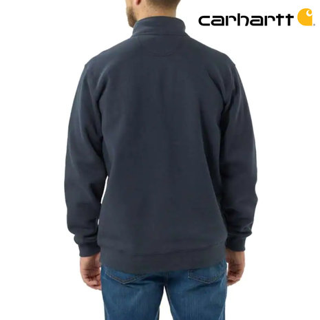 Carhartt Quarter-Zip New Navy Sweatshirt Heren Carhartt Quarter-Zip New Navy Sweatshirt Heren