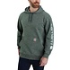 Carhartt Sleeve Logo Elm Space Dye Hooded Sweatshirt Heren Carhartt Sleeve Logo Elm Space Dye Hooded Sweatshirt Heren