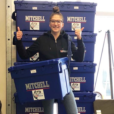 Mitchell Saltwater Seat Box Blue Viskist Mitchell Saltwater Seat Box Blue Viskist