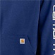 Carhartt Sleeve Logo Scout Blue Heather Hooded Sweatshirt Heren Carhartt Sleeve Logo Scout Blue Heather Hooded Sweatshirt Heren