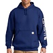 Carhartt Sleeve Logo Scout Blue Heather Hooded Sweatshirt Heren Carhartt Sleeve Logo Scout Blue Heather Hooded Sweatshirt Heren