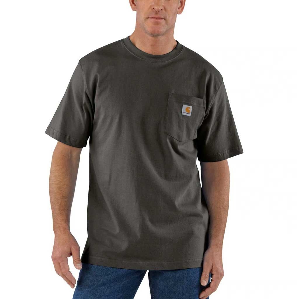 Carhartt Workw Pocket T-Shirt S/S 103296-Bruin canvas-L