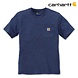 Carhartt K87 Pocket Short Sleeve Dark Cobalt Blue Heather T-Shirt Heren Carhartt K87 Pocket Short Sleeve Dark Cobalt Blue Heather T-Shirt Heren