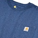 Carhartt K87 Pocket Short Sleeve Dark Cobalt Blue Heather T-Shirt Heren Carhartt K87 Pocket Short Sleeve Dark Cobalt Blue Heather T-Shirt Heren