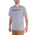 Dearborn Logo Shortsleeve Heather Grey T-Shirt Heren Dearborn Logo Shortsleeve Heather Grey T-Shirt Heren