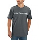 Carhartt Core Logo Elm Heather T-Shirt Heren Carhartt Core Logo Elm Heather T-Shirt Heren