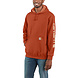 Carhartt Sleeve Logo Jasper Heather Hooded Sweatshirt Heren Carhartt Sleeve Logo Jasper Heather Hooded Sweatshirt Heren