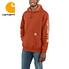 Carhartt Sleeve Logo Jasper Heather Hooded Sweatshirt Heren Carhartt Sleeve Logo Jasper Heather Hooded Sweatshirt Heren