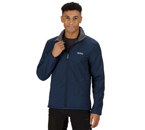 Regatta Cera V Navy Marl Softshell Jas Heren Regatta Cera V Navy Marl Softshell Jas Heren