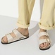 Birkenstock Arizona Shiny Python Eggshell Slippers Birkenstock Arizona Shiny Python Eggshell Slippers