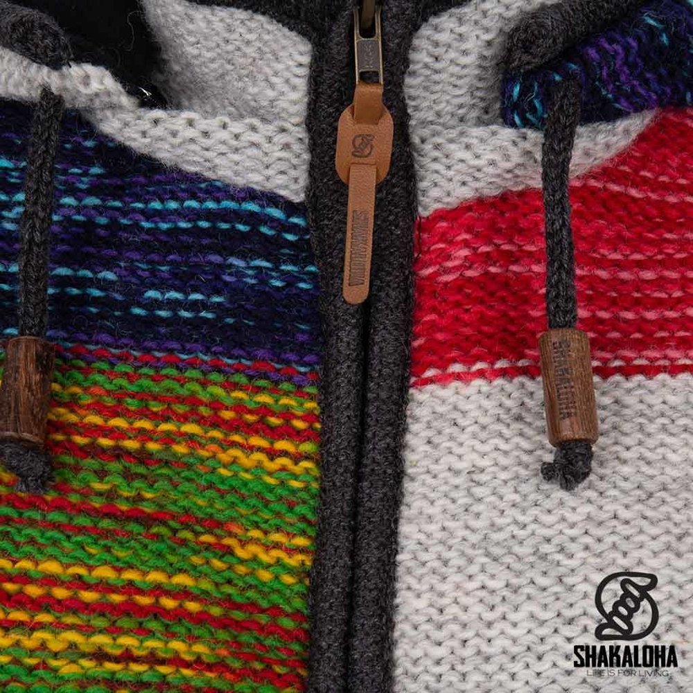 Shakaloha Revpatch Zip Hood Cool Multi Nepal Vest Dames