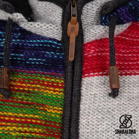 Shakaloha Revpatch Zip Hood Cool Multi Nepal Vest Dames