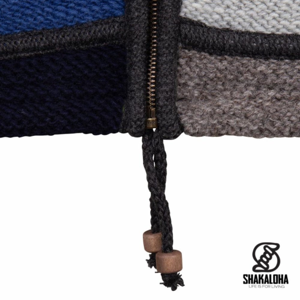 Shakaloha Revpatch Zip Hood Navy Blue Nepal Vest Heren Shakaloha Revpatch Zip Hood Navy Blue Nepal Vest Heren
