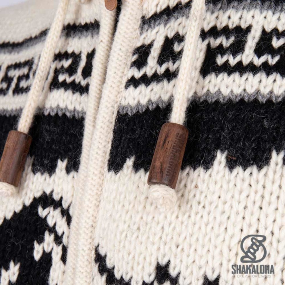 Shakaloha Alaska Zip Hood Grey White Nepal Vest Heren Shakaloha Alaska Zip Hood Grey White Nepal Vest Heren