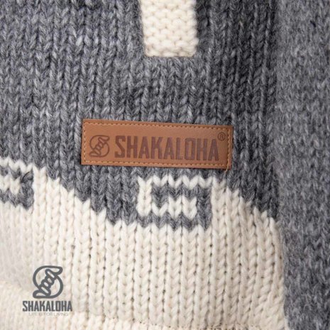 Shakaloha Alaska Zip Hood Grey White Nepal Vest Heren Shakaloha Alaska Zip Hood Grey White Nepal Vest Heren