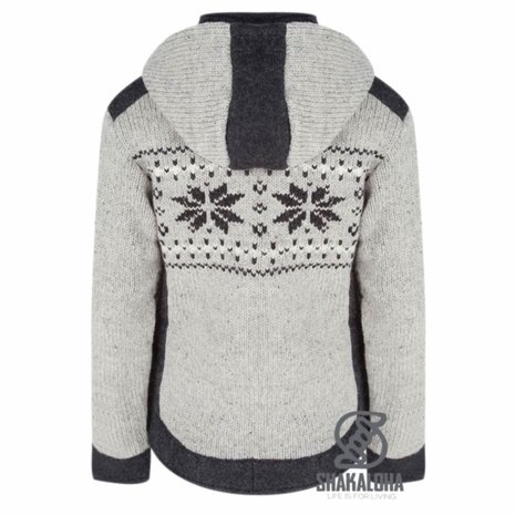 Shakaloha Jigsaw Zip Hood Grey Nepal Vest Dames Shakaloha Jigsaw Zip Hood Grey Nepal Vest Dames