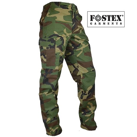 Fostex BDU+ Woodland Camouflage Combat Broek Fostex BDU+ Woodland Camouflage Combat Broek