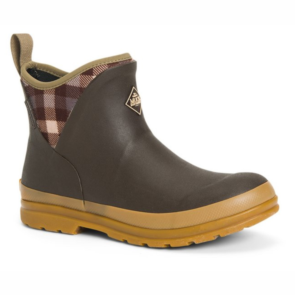 Muck Boot - Muck Originals Pull On Ankle - Brown/Plaid - Dames - 39/40