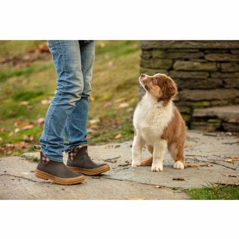 Muck Boot Originals Pull On Ankle Brown Plaid Laarzen Dames Muck Boot Originals Pull On Ankle Brown Plaid Laarzen Dames
