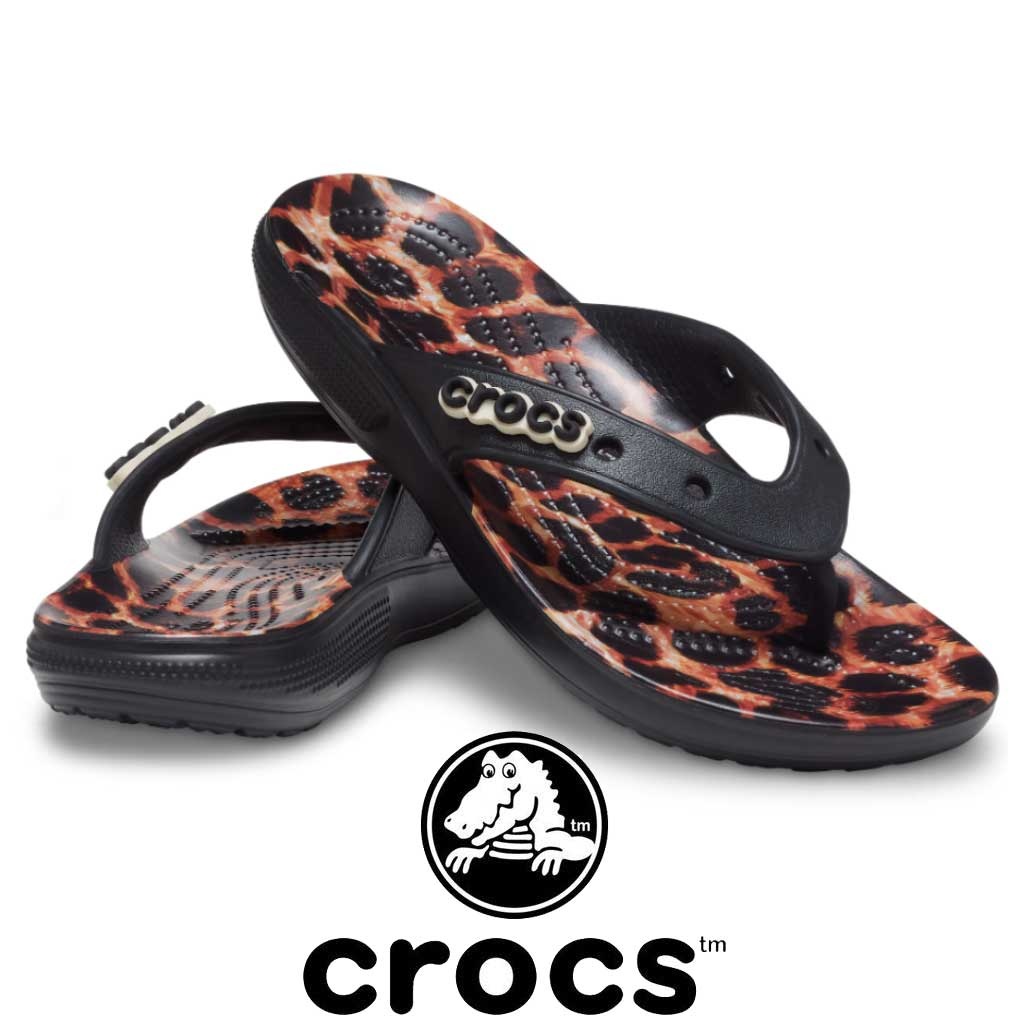 black leopard crocs