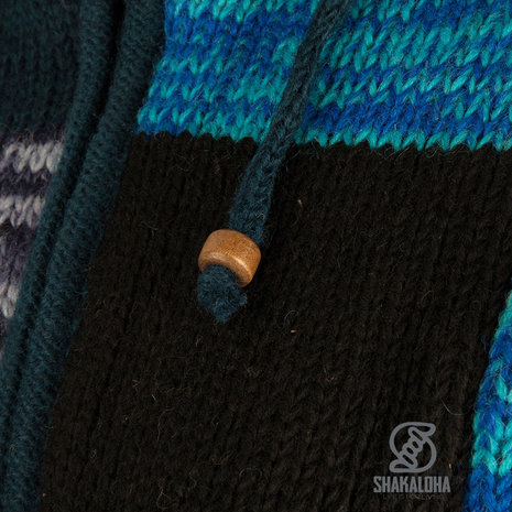 Shakaloha Patch Ziphood Mystic Blue Vest Dames Shakaloha Patch Ziphood Mystic Blue Vest Dames