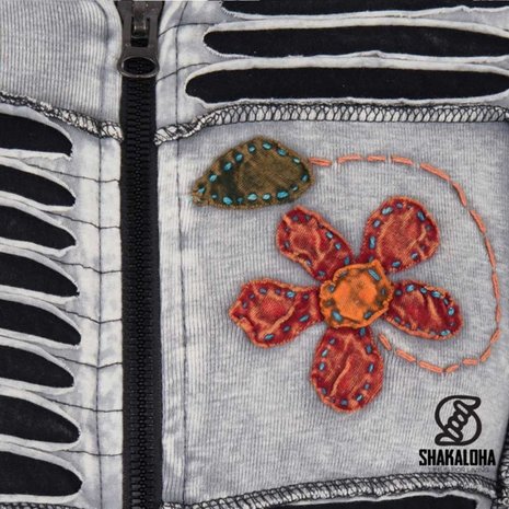 Shakaloha Flexx Long Lined White Grey Vest Dames Shakaloha Flexx Long Lined White Grey Vest Dames