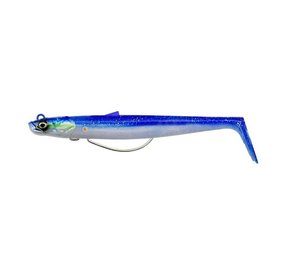 Savage Gear Zeebaars Sandeel V2 11.5cm 22g Sinking Blue Pearl Silver Kunstaas Savage Gear Zeebaars Sandeel V2 11.5cm 22g Sinking Blue Pearl Silver Kunstaas