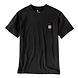 Carhartt Pocket Short Sleeve Black T-Shirt Heren Carhartt Pocket Short Sleeve Black T-Shirt Heren