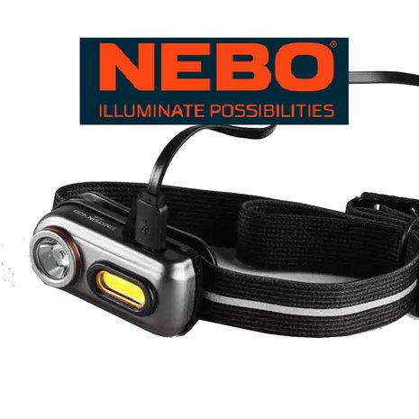 Nebo Einstein 400 Lumen Oplaadbare Hoofdlamp Nebo Einstein 400 Lumen Oplaadbare Hoofdlamp