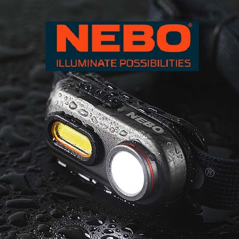 Nebo Einstein 400 Lumen Oplaadbare Hoofdlamp Nebo Einstein 400 Lumen Oplaadbare Hoofdlamp