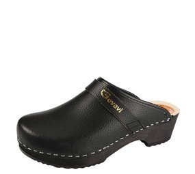 Gevavi Dakota Zwart Open Hout Schoenklompen Gevavi Dakota Zwart Open Hout Schoenklompen
