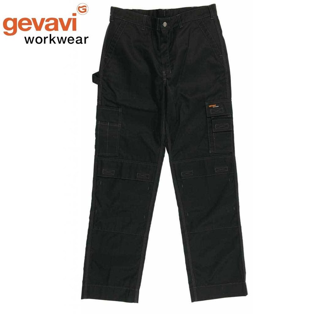 Gevavi Workwear GW01 Zwart Werkbroek Heren Gevavi Workwear GW01 Zwart Werkbroek Heren