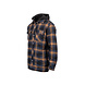 Dickies Fleece Hooded Flannel Ink Navy Brown Vest Heren Dickies Fleece Hooded Flannel Ink Navy Brown Vest Heren