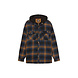 Dickies Fleece Hooded Flannel Ink Navy Brown Vest Heren Dickies Fleece Hooded Flannel Ink Navy Brown Vest Heren
