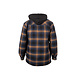 Dickies Fleece Hooded Flannel Ink Navy Brown Vest Heren Dickies Fleece Hooded Flannel Ink Navy Brown Vest Heren