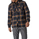 Dickies Fleece Hooded Flannel Ink Navy Brown Vest Heren Dickies Fleece Hooded Flannel Ink Navy Brown Vest Heren
