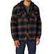 Dickies Fleece Hooded Flannel Ink Navy Brown Vest Heren Dickies Fleece Hooded Flannel Ink Navy Brown Vest Heren