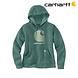 Carhartt Rain Defender C Logo Slate Green Heather Sweatshirt Dames Carhartt Rain Defender C Logo Slate Green Heather Sweatshirt Dames