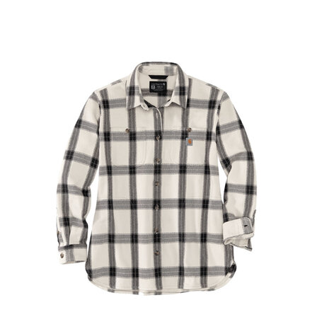 Carhartt Loose Fit Heavyweight Twill Malt LS Plaid Shirt Dames Carhartt Loose Fit Heavyweight Twill Malt LS Plaid Shirt Dames