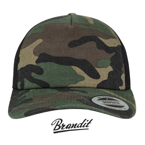 Brandit Camo Trucker Cap Woodland Pet