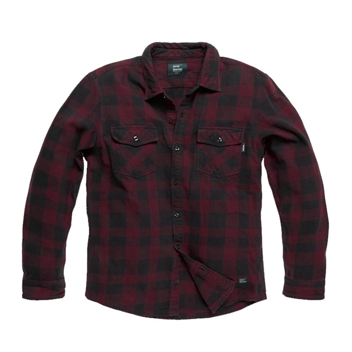Globe Heavyweight Burgundy Check Shirt Heren Globe Heavyweight Burgundy Check Shirt Heren