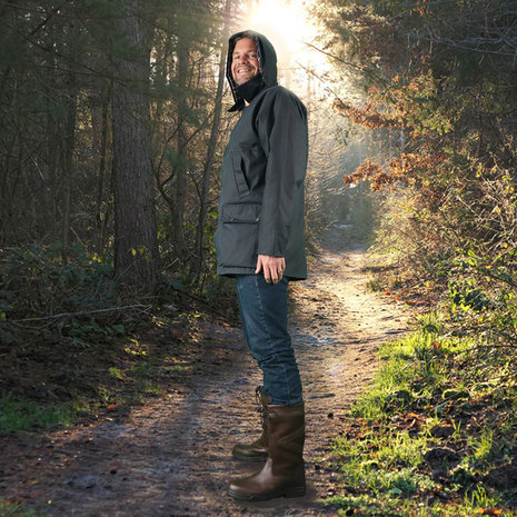 Hunter Outdoor Bolton Classic Blauw Waxjas Hunter Outdoor Bolton Classic Blauw Waxjas