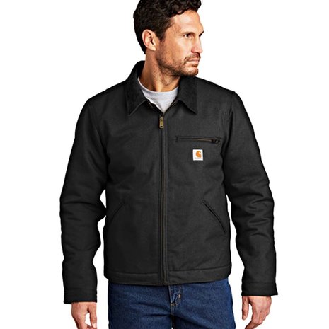 Carhartt Duck Blanket-Lined Detroit Black Jacket Heren